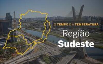 PREVISÃO DO TEMPO: Domingo será de tempo firme e variação de nuvens no Sudeste