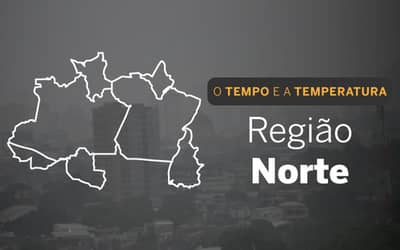 PREVISÃO DO TEMPO: Muitas nuvens com pancadas de chuva nesta terça-feira (2) no Norte